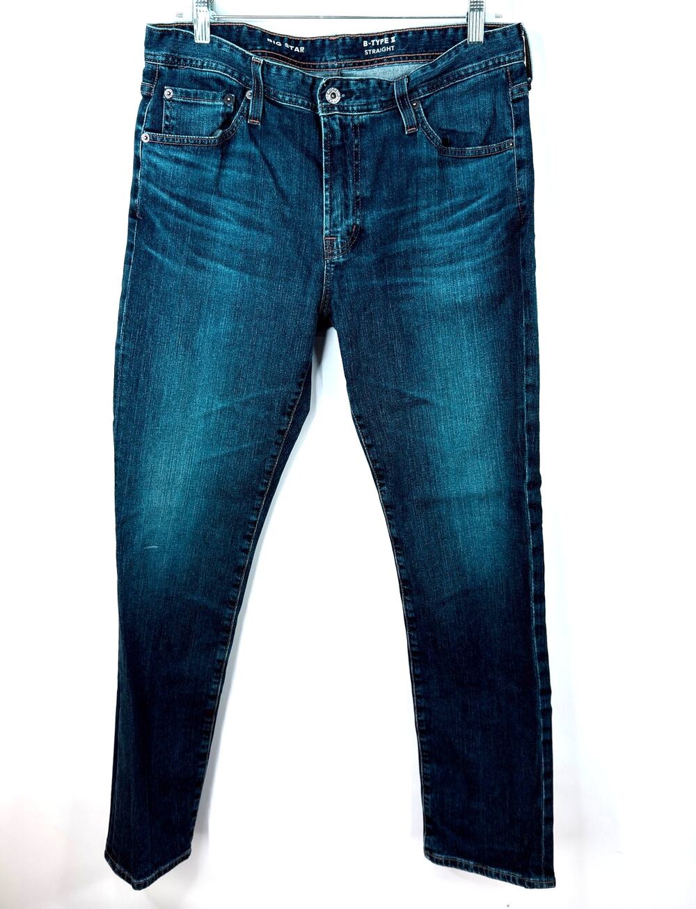 Big Star B-Type II Men's Straight Leg Stretch Jeans Dark Wash SIZE 33x31